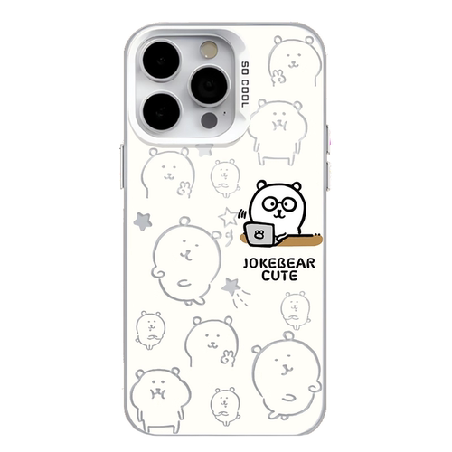 自嘲熊手机壳适用于苹果17华为mate60卡通pura80可爱iPhone16promax创意14小米15spro彩银nova13超好看p70/12