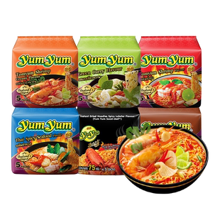 【自营】泰国进口养养yumyum冬阴功酸辣虾浓汤方便泡面袋装速食品