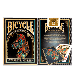 Bicycle单车扑克牌纸牌马十二生肖战马  Warrior Horse 汇奇花切