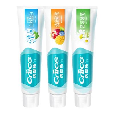 纳爱斯自然盐白清凉冰菊牙膏