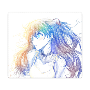 lumen凝「彩」明日香鼠标垫EVA电竞CS动漫线稿二次元游戏办公桌垫