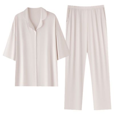 浪莎官方正品莫代尔短袖睡衣女