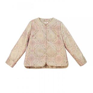 布符新中式「八达运提花出芽翻袖外套」2026年春季新品小香风女装