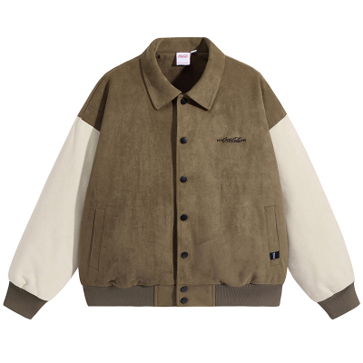 可口可乐加棉加厚外套翻领夹克男