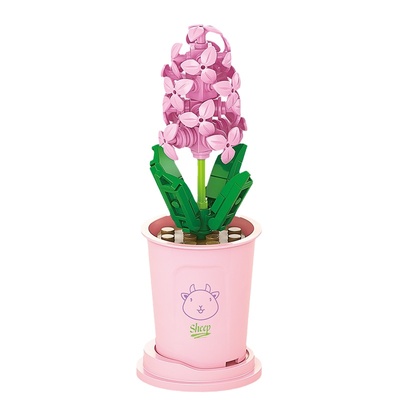 29元12朵积木花带花盆