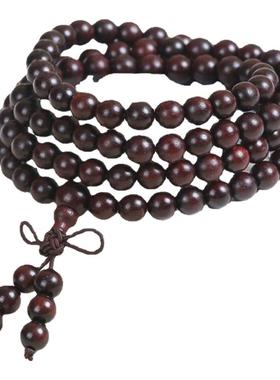 宋传承情侣绿檀佛珠手链老料男女