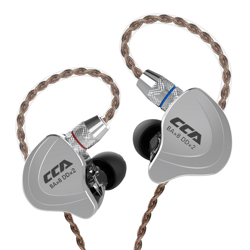 CCA C10圈铁耳机十单元动铁hifi高音质diy发烧级有线运动电竞