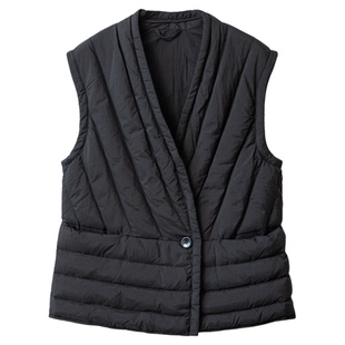 特惠90白鸭绒羽绒马甲女宽松显瘦轻薄保暖防水鸭绒服马夹外套冬