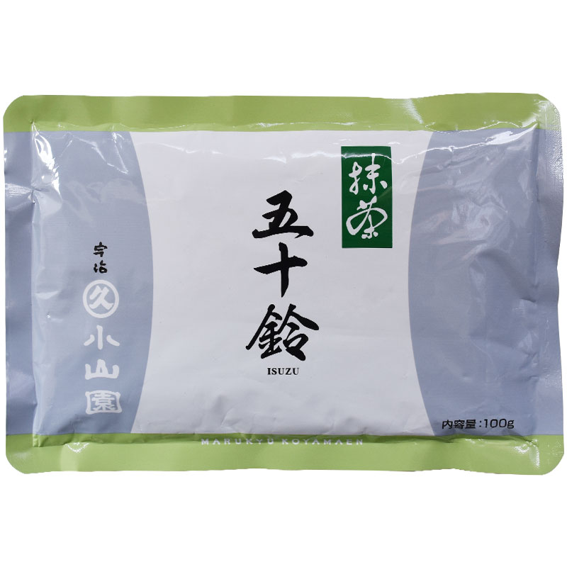 进口丸久小山园五十铃抹茶粉无糖日本宇治冲饮奶茶烘焙原料100g