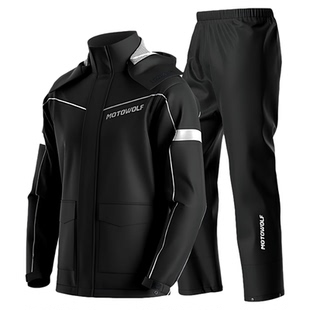 摩托车雨衣骑行防暴雨分体式套装外卖骑手专用男款成人外穿冲锋衣