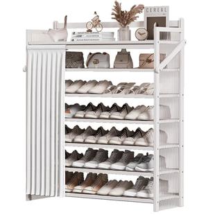 鞋架子家用门口多层鞋柜收纳免安装小窄出租房用简易新款2024爆款