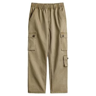 马登工装美式复古m51卡其色多口袋休闲裤水洗做旧直筒长裤子男春