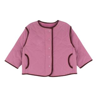 utouto大耳象女童小标棉服2024冬季新款小女孩个性时尚外套