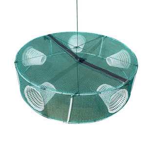 抓捕鱼神器龙虾网笼捕鱼笼虾笼捕捉扑小鱼网笼硅胶口折叠捞渔地网