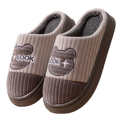 棉拖鞋男士大码冬季家居防滑保暖