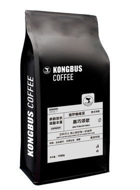 空杯巴士黑巧颂歌特浓意式咖啡豆