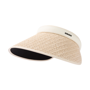 siggi 防晒帽女夏空顶帽大檐防紫外线度假太阳帽简约发箍式遮阳帽