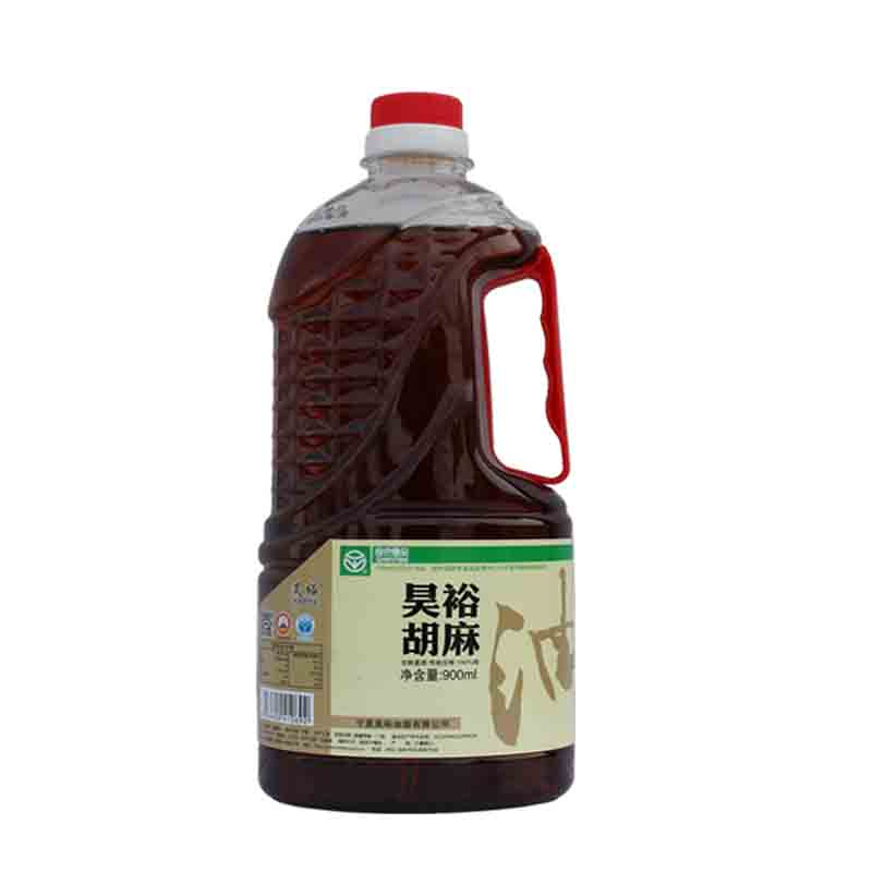 昊裕宁夏纯胡麻油二级熟热榨家