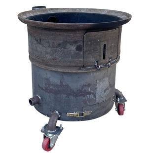 猛火灶柴火炉风机汽车轮毂改装加厚农村柴火灶便携柴煤钢圈灶台炉