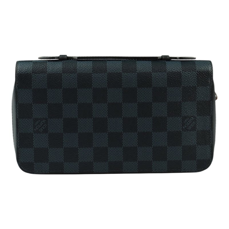 中古二奢「9.0新」LOUISVUITTON(路易威登)钱夹蓝棋盘格拉链钱包