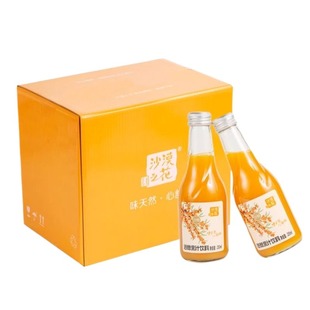 沙漠之花沙棘汁内蒙小果沙棘汁低脂沙棘果汁饮料赤峰特产瓶装饮品