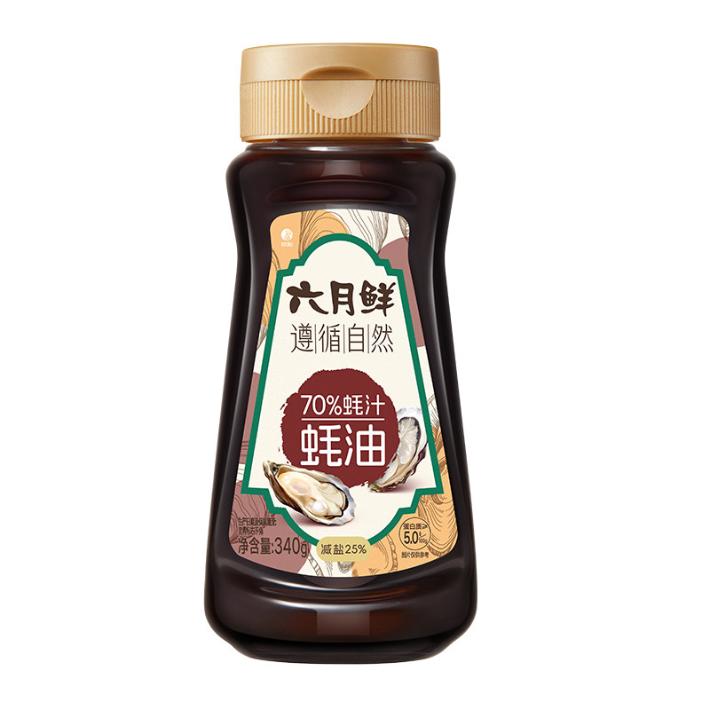 六月鲜遵循自然70%蚝汁蚝油340G