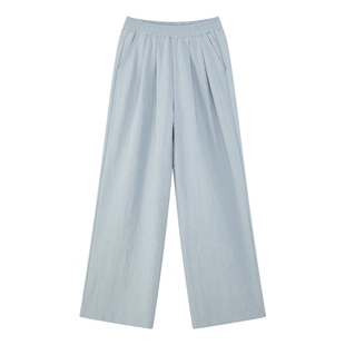 左西女童裤子夏季薄款儿童夏装多巴胺垂感阔腿裤2026新款大童长裤