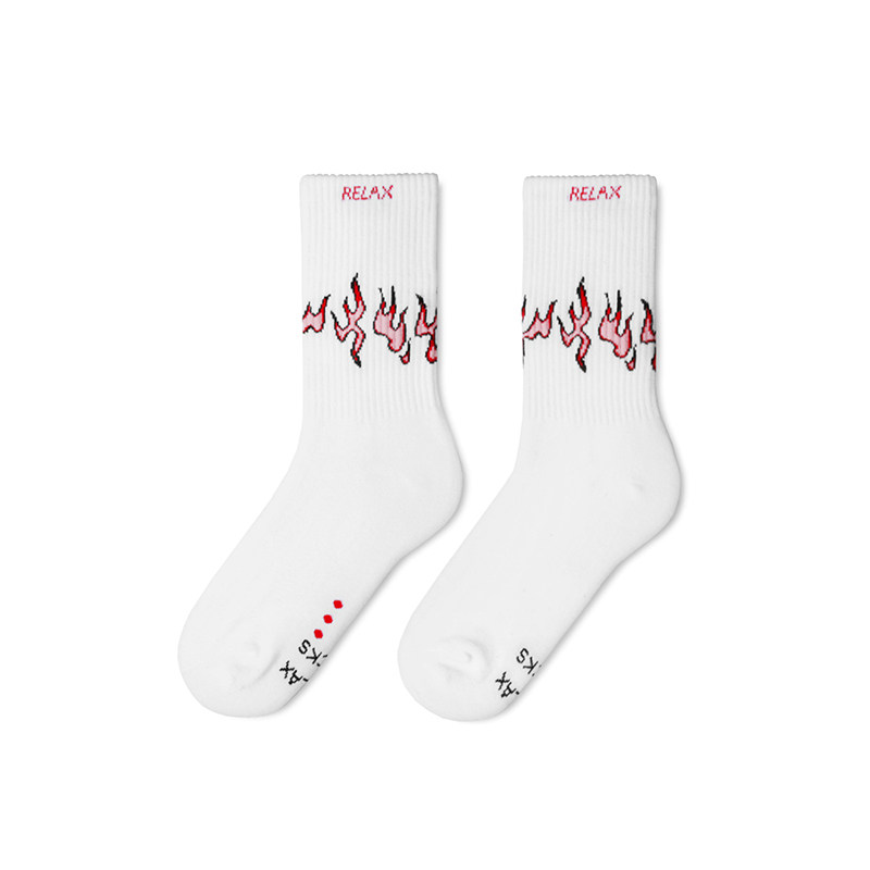 RELAXSOCKS “仙履奇缘”系列火焰潮袜 春夏款 精梳棉袜 男女均码