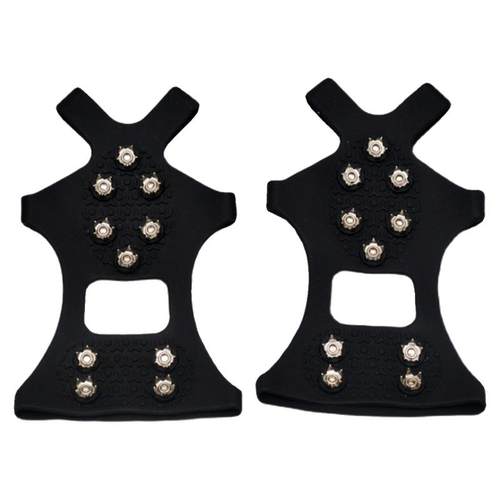 户外冰爪防滑鞋套老年人儿童登山爬山冰钓雪地靴10齿鞋底钉冬季