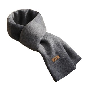 jeep吉普100%绵羊毛围巾男士冬季2025新款保暖围脖送男友礼盒装冬