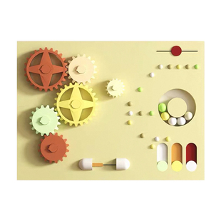 益智儿童大型互动游乐装置艺术装饰画售楼处架空层趣味3D立体挂画