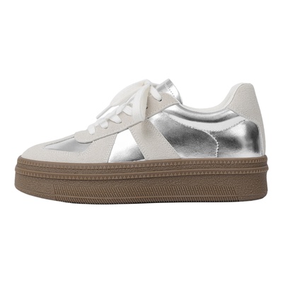 真皮内增高6cm厚底德训鞋