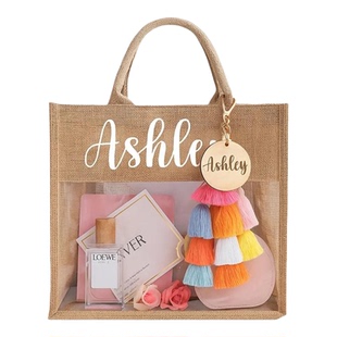 Personalized Bridesmaid Gift定制伴娘礼品袋沙滩包单身派对礼物