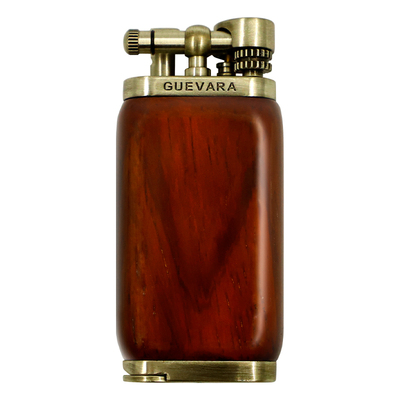 GUEVARA复古便携烟斗打火机 内置压棒充气烟斗砂轮斜火打火机