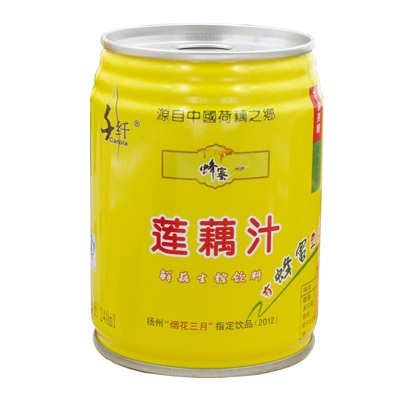 宝应特产千纤蜂蜜莲藕汁饮料20听