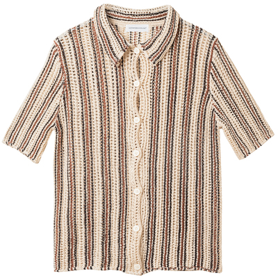 322WORKHOUSE翻领针织开衫