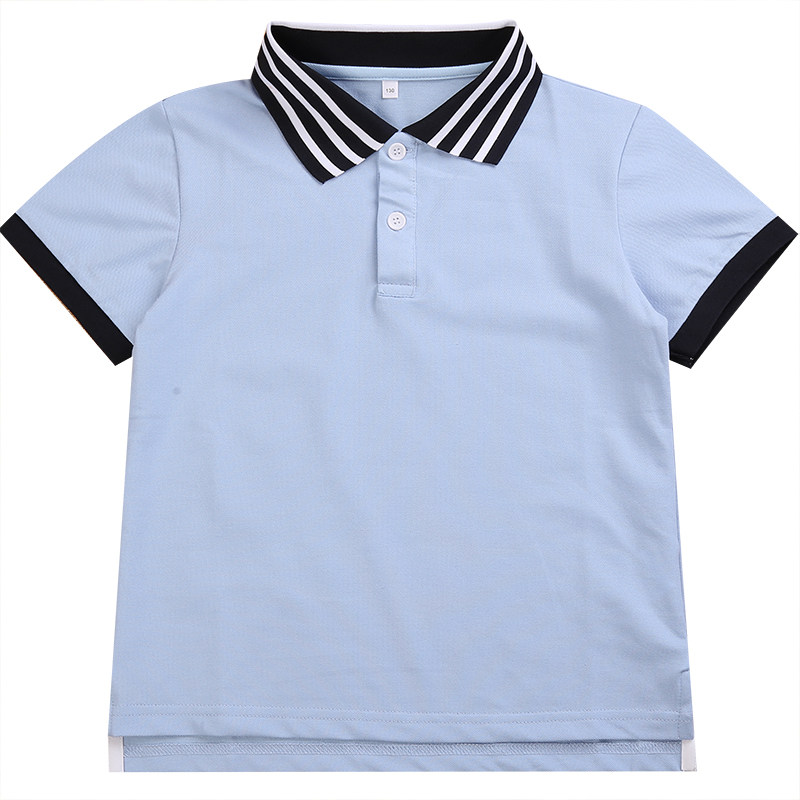 儿童短袖T恤中小学生校服polo衫