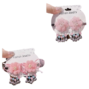 汉服儿童发饰发卡头饰夹子古风古代女童中国风古装超仙发夹饰品