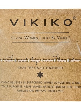 VIKIKO【藕粉】串珠手作饰品可爱极细小仙女手链闺蜜同款首饰