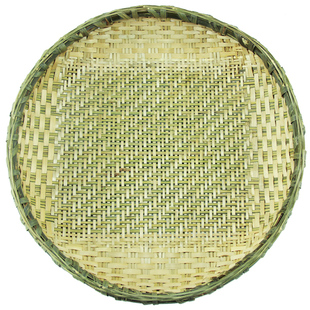 竹编制品竹簸箕筲箕无孔有孔竹筛子米筛家用农家干货晾晒竹篮大号