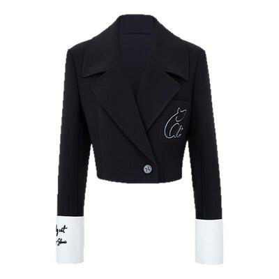 ZHANGSHUAI干练可拆卸短西服