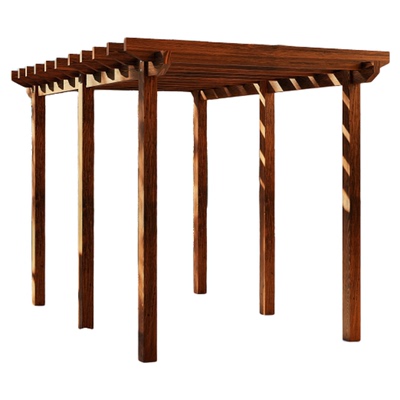 防腐木户外婚礼爬藤凉亭