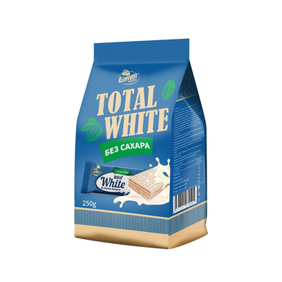 俄罗斯原装进口0蔗糖白巧克力威化饼干拉迈尔酸奶威化独立包装