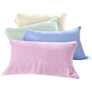 竹纤维冰丝枕巾夏季凉爽枕头毛巾一对情侣装枕头巾薄款夏天凉感垫