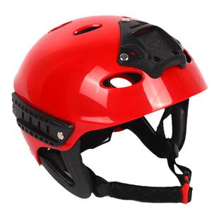 水域救援头盔蓝天应急救援装备消防抢险户外漂流安全帽子头灯侧灯