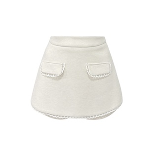 Lazy Didi天使简讯 百搭密码A字短裙裤显瘦小个子包臀千金半身裙