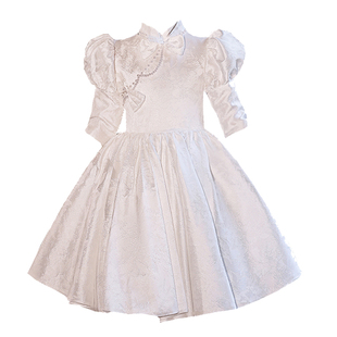 旗袍女童礼服改良高端公主裙儿童中国风小女孩诗歌朗诵演出服夏季