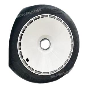 适用于特斯拉焕新版modely19寸假面骑士全包轮毂盖黑化保护罩改装