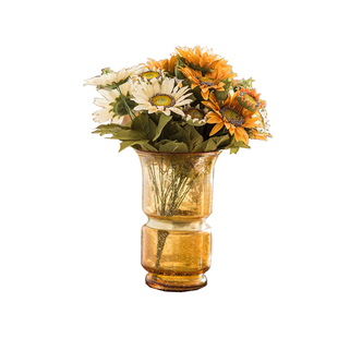 仿真向日葵花束高端油画太阳花轻奢梵高欧式假花装饰客厅艺术摆件