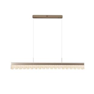 雷士照明轻奢现代简约一字餐厅吊灯全光谱极简吧台餐厅灯具